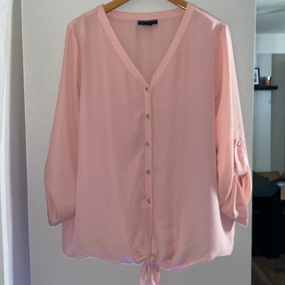 Tie front blouse